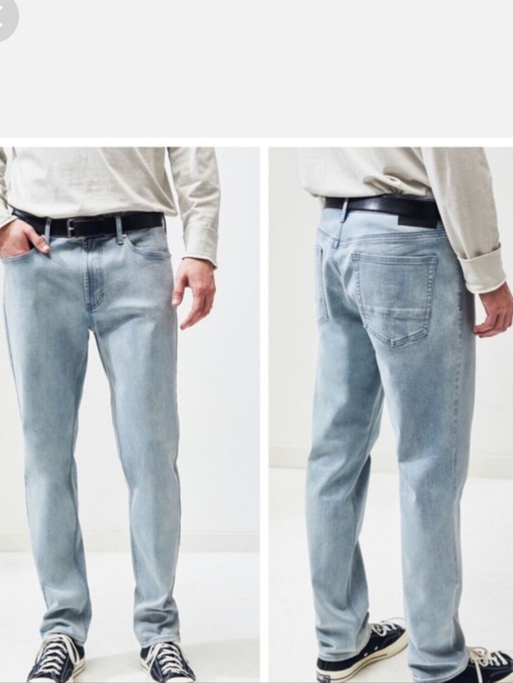 PacSun Light Wash Active Stretch Slim Straight Men's Jeans 30 X 32
